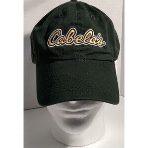 Cabela’s Green Hat Adjustable Curve Strap Back Baseball Cap Outdoors Camping